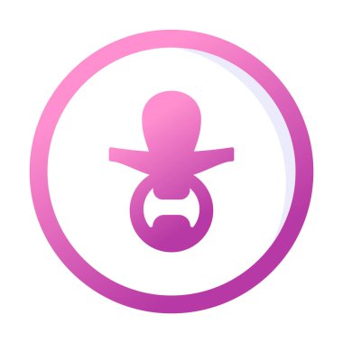 Emzik simgesi web basit illüstrasyon