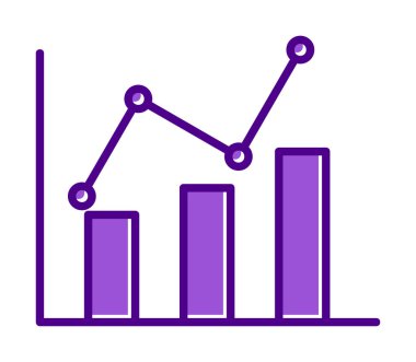 Grafik. Web simgesi basit illüstrasyon 