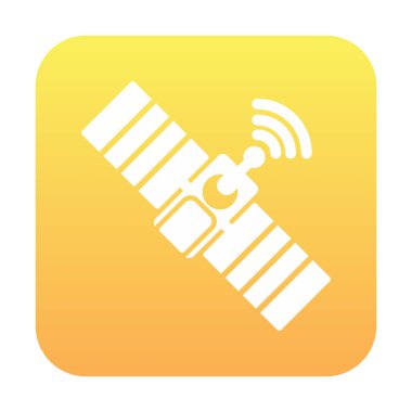 Uydu Simgesi, vektör illüstrasyonu