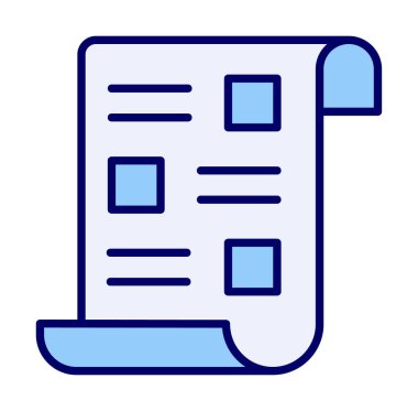 belge simgesi, vektör illüstrasyonu basit tasarım