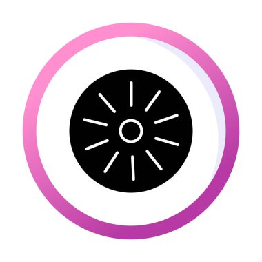 Modern simgenin vektör illüstrasyonu                  