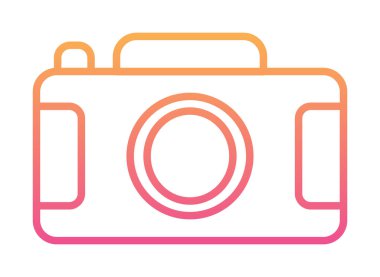 Kamera. Web simgesi basit illüstrasyon 