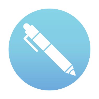 Kalem düz simgesi. Vektör çizim