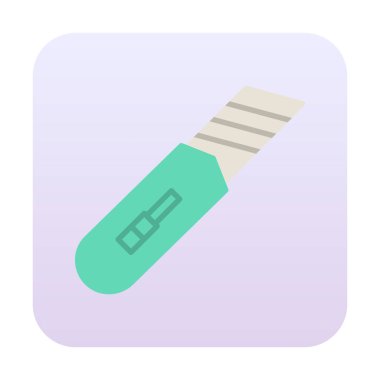 Cutter simgesinin vektör illüstrasyonu  