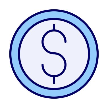 Dolar para simgesi, vektör illüstrasyonu