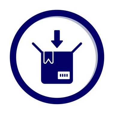 paket simgesi vektör illüstrasyonu