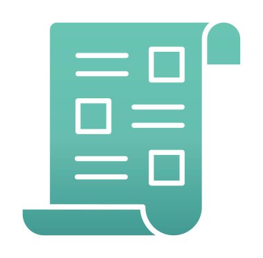 belge simgesi, vektör illüstrasyonu basit tasarım