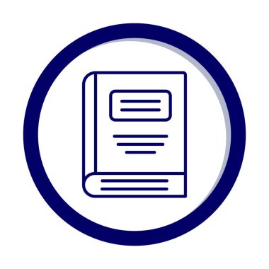 kitap simgesi, vektör illüstrasyonu basit tasarım