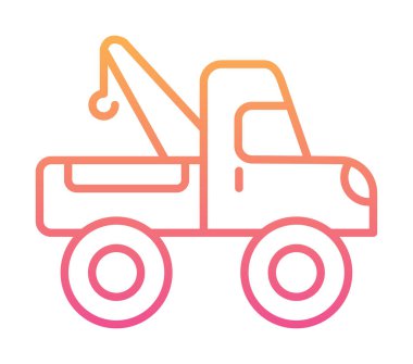 Yapı vinç simgesi, vektör illüstrasyon tasarımı