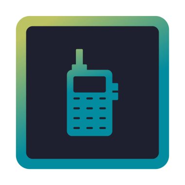 eski telefon simgesini, vektör çizim