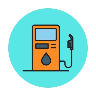 Yakıt İstasyonu simgesi taslak biçimi