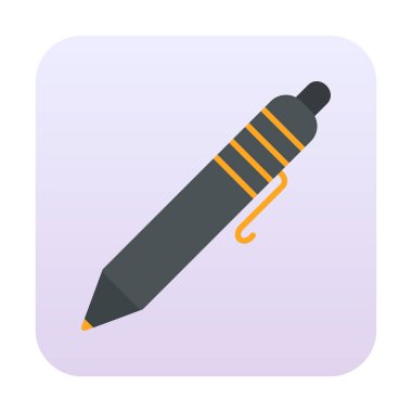 Tükenmez kalem simge vektör çizim 