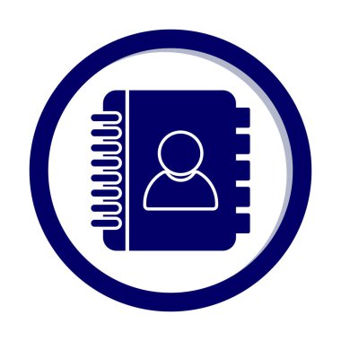 Kişi Kitabı simgesi, vektör illüstrasyonu