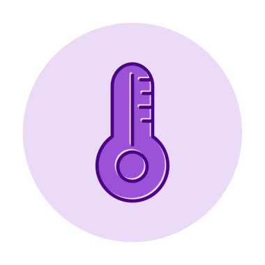 temperature thermometer  icon in flat style