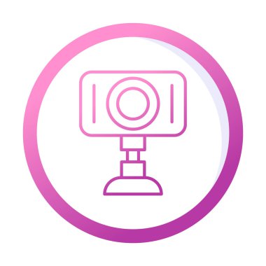 Web kamera simge vektör çizim