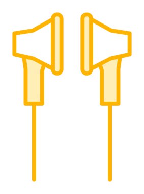 Kulaklık simge vektör çizim