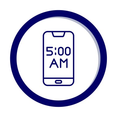 Smartphone Alarm simgesi vektör çizimi