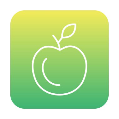 elma web simgesi, vektör çizim  