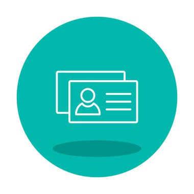 İş Kartları arka planda basit web simgesi. 