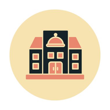 Beyaz arkaplanda restoran vektör illüstrasyonu