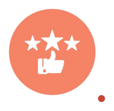 derecelendirme vektörü renk çizgisi simgesi 