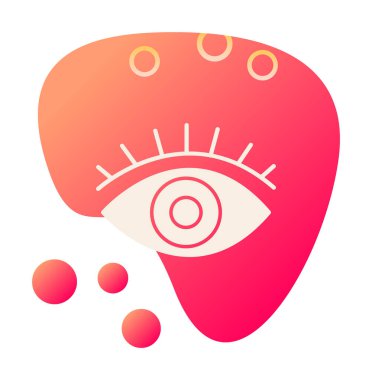 Göz simgesi, vektör illüstrasyon tasarımı 