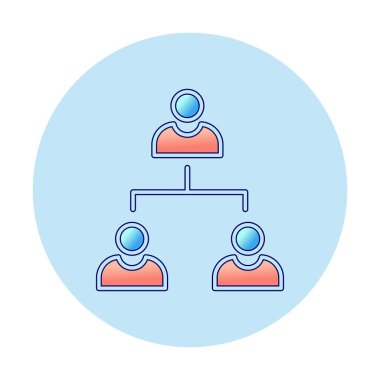 Çalışma Yönetimi vektör simgesi modern basit illüstrasyon