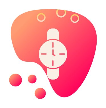 Saat, zamanlayıcı simgesi vektör çizimi 