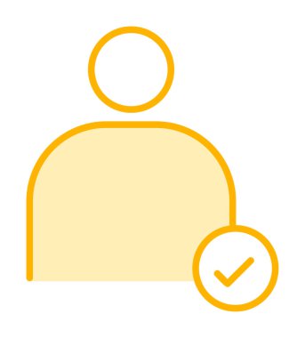 kullanıcı simgesi işaret vektörü çizimi 