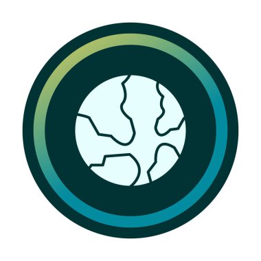 Dünya web simgesi vektör illüstrasyonu