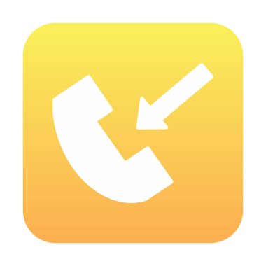 telefon arama simgesi, vektör illüstrasyonu basit tasarım