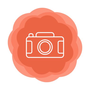 Kamera. Web simgesi basit illüstrasyon 