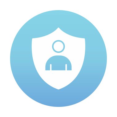 Hesap koruma simgesi vektör illüstrasyonuName