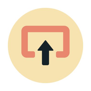 Girdi düz vektör simgesi