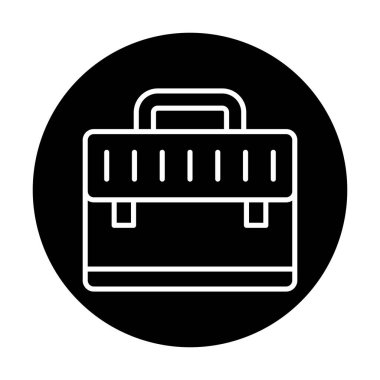 evrak çantası simgesi izole edilmiş web illüstrasyonu