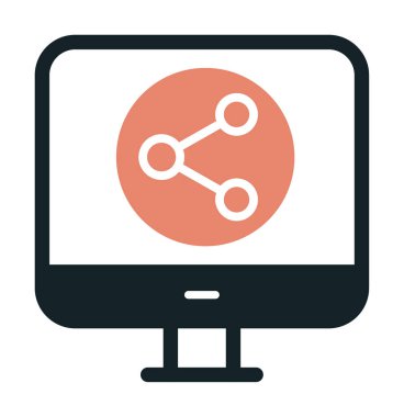 Basit Veri Paylaşımı simgesi, vektör illüstrasyonu