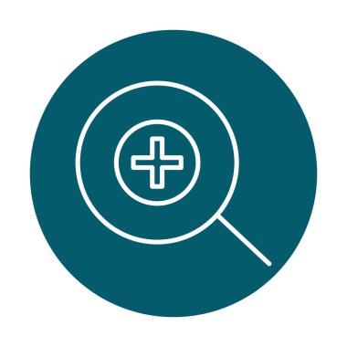 yakınlaştırma simgesi, vektör illüstrasyonu basit tasarım