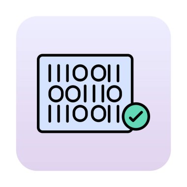 Bitiş noktası simgesi vektör illüstrasyonu