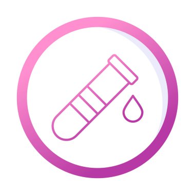 test tübü ikon vektör çizimi