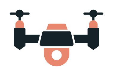  Grafik Drone ikon vektör illüstrasyonu