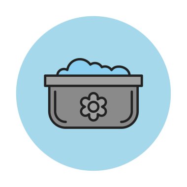 Bulaşık Otu Ağı simgesi, vektör illüstrasyonu 