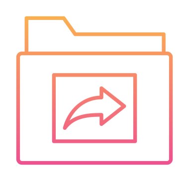 Dizin Paylaşımı web simgesi, vektör illüstrasyonu