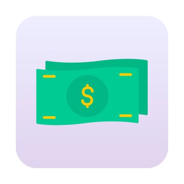 para ve para simgesi, vektör illüstrasyonu basit tasarım