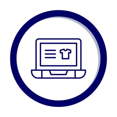 Projeniz için çevrimiçi alışveriş simgesi