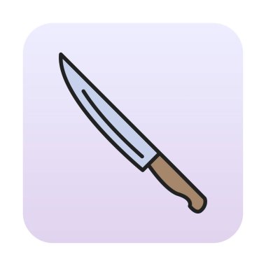 bıçak düz vektör simge tasarlamak