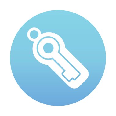 Anahtar sembolü web simgesi, vektör illüstrasyonu