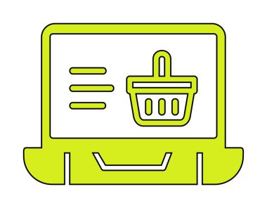 Projeniz için çevrimiçi alışveriş simgesi