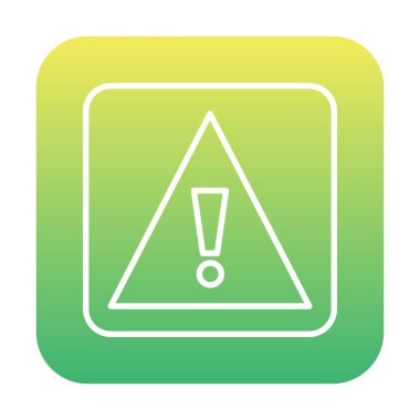 Dikkat İşareti simgesi vektör illüstrasyonu