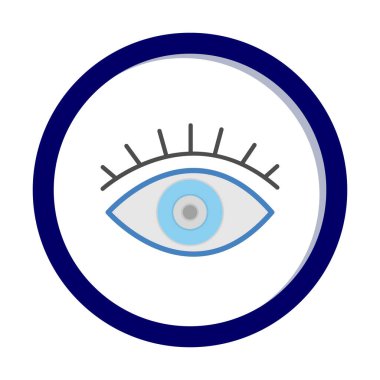 Göz simgesi, vektör illüstrasyon tasarımı 