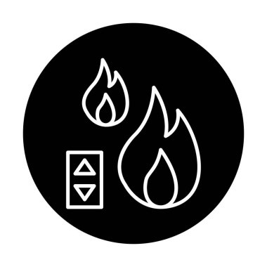 Sıcaklık Denetim simgesi, vektör resimleme 